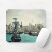 ポートアットカレーbyマネ、ヴィンテージ印象主義アート マウスパッド (マウス)