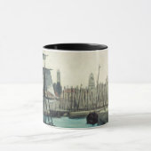 ポートアットカレーbyマネ、ヴィンテージ印象主義アート マグカップ (中央)