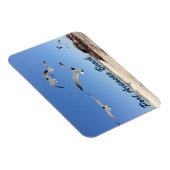 ポートアランサスシーガル撮影かわいらしビーチ マグネット (右側)