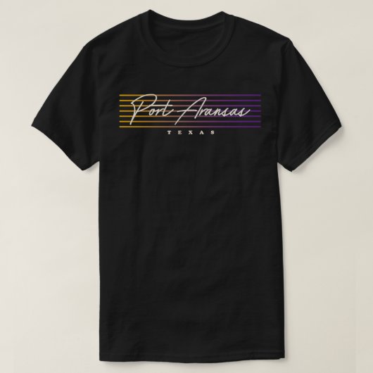 ポートアランサノスタルジックレトロスタイルテアス Tシャツ (デザイン正面)