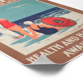 ポートアルフレッド南アフリカのヴィンテージ旅行ポスター ポスター (角)