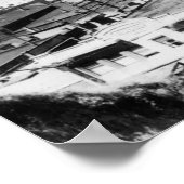 ポートアンジェルス、WAタウンビューアンドハーバー写真 ポスター (角)