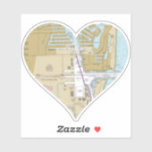 ポートエバーグレーズフロリダチャート シール (シート)