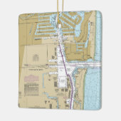 ポートエバーグレーズフロリダ航海のグラフ セラミックオーナメント (左)