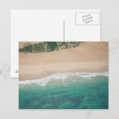 ポートエリザベスの海ビュービーチの空中表示 ポストカード (正面/裏面)