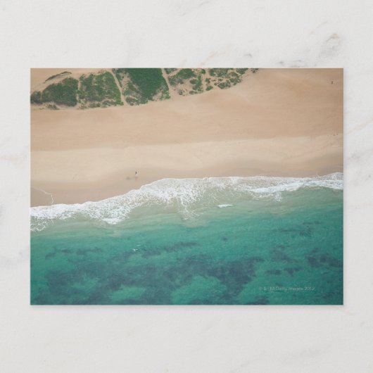 ポートエリザベスの海ビュービーチの空中表示 ポストカード (正面)