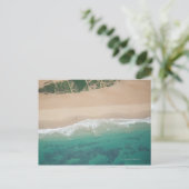 ポートエリザベスの海ビュービーチの空中表示 ポストカード (スタンド正面)