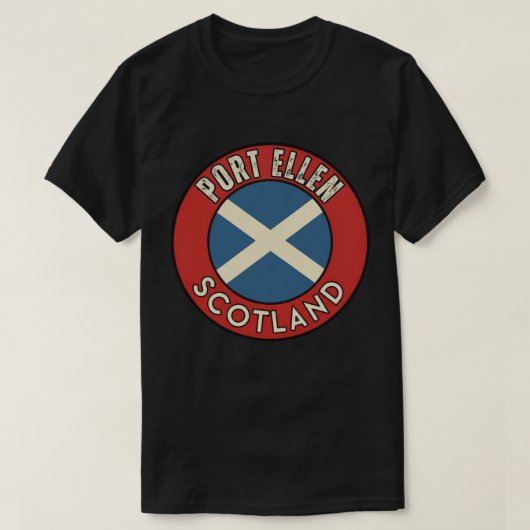 ポートエレン、スコットランド Tシャツ (デザイン正面)