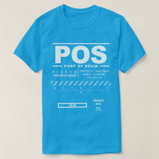 ポートオブスペインピアルコ国際的エアポートPOS Tシャツ