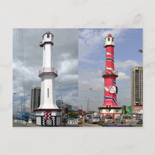 ポートオブスペイン灯台,トリニダード葉書 ポストカード (正面)