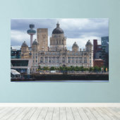 ポートオブリバプール建物 キャンバスプリント (インサイチュ (ウッドフロア))