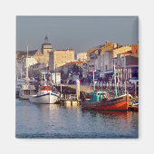 ポートオブレサブルドロンヌインフランスはがきコフ マグネット (正面)