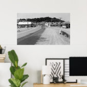 ポートオルフォード、オレゴン州タウンビュー写真 ポスター (ホームオフィス)