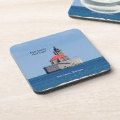 ポートオースティンリーフライトセット6個のプラスチック製コースター コースター (左側)