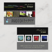 ポートカスタムフォリオの名刺写真テンプレート 名刺 (正面/裏面)