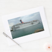 ポートカナベラルからのセーリング 長方形シール (封筒)