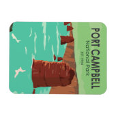 ポートキャンベルナショナルパークオーストラリアヴィンテージ マグネット (横)