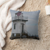 ポートクリントンのライトハウス写真は クッション (ブランケット)