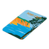 ポートクロスナショナルパークフランスヴィンテージ マグネット (左側)