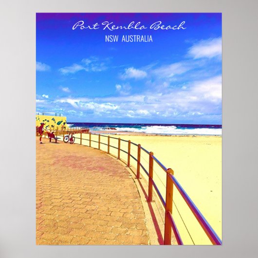 ポートケムブラウォロンゴンビーチNSW ポスター (正面)