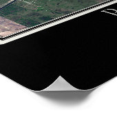 ポートサンルーシー・フロリダ衛星ポスターマップ ポスター (角)