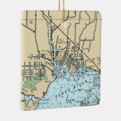 ポートシャーロットフロリダ海図 セラミックオーナメント (右)