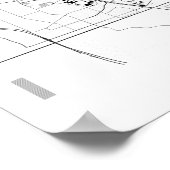 ポートセントルシーフロリダモダン州のシンプル地図 ポスター (角)