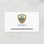 ポートセントルーシー警察の警察官PSLPDビジネスカー 名刺 (裏面)