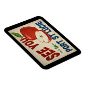 ポートセントLucie Florida Apple – ヴィンテージ旅行 マグネット (右側)