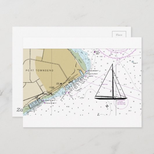 ポートタウンゼント航航海の法表はがき ポストカード (正面/裏面)