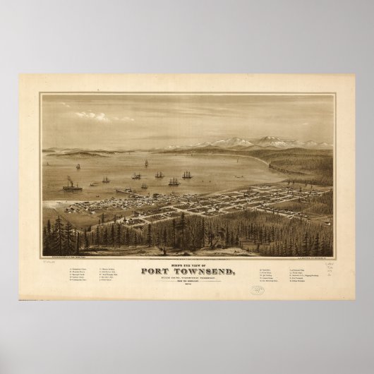 ポートタウンゼント、ワシントン(1878) ポスター (正面)