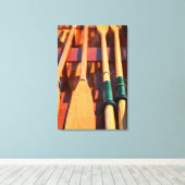 ポートタウンゼント、木製ボートフェスティバル キャンバスプリント (インサイチュ (ウッドフロア))