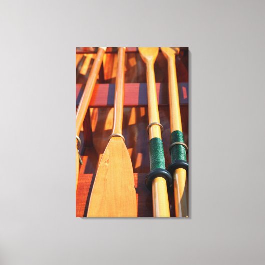 ポートタウンゼント、木製ボートフェスティバル キャンバスプリント (正面)