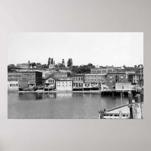 ポートタウンゼント、WAウォーターフロントタウンビューフォトグラップ ポスター (正面)