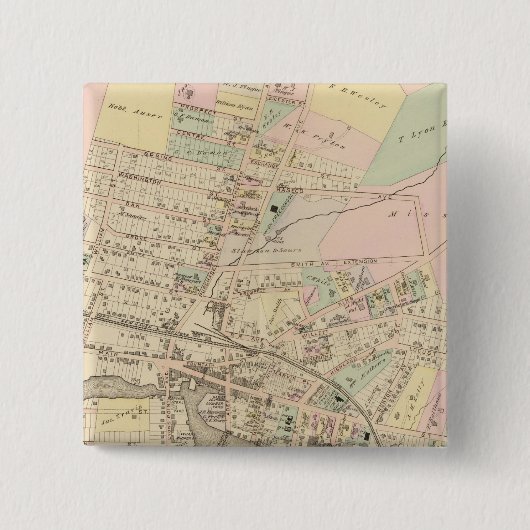 ポートチェスター，ニューヨーク2 缶バッジ (正面)