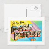 ポートデポジットメリーランドMDヴィンテージ旅行はがき –  ポストカード (正面/裏面)