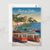 ポートドゥソラーマヨルカヴィンテージ ポストカード (正面/裏面)