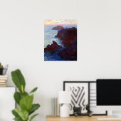 ポートドモワのベルレにあるクロード・モネ・ロックス ポスター (ホームオフィス)