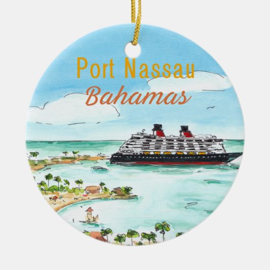 ポートナッソーバハマセラミックオーナメント セラミックオーナメント (正面)
