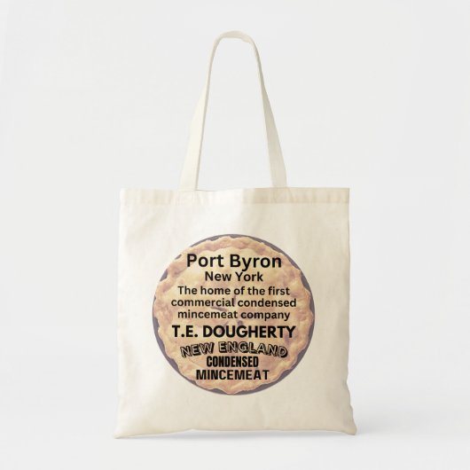ポートバイロン，ニューヨーク商業ミンセミートのホーム トートバッグ (正面)