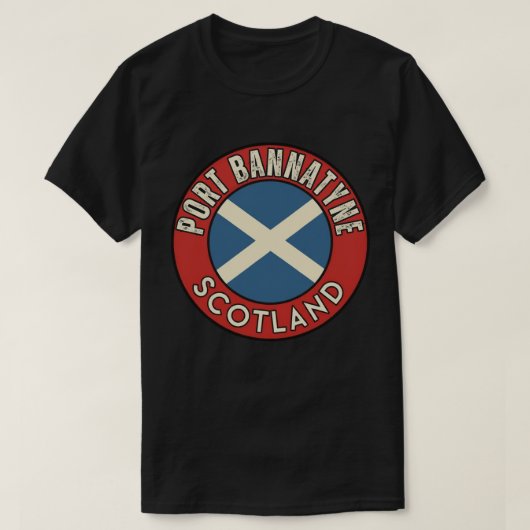 ポートバナタイン、スコットランド Tシャツ (デザイン正面)