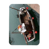 ポートパトリック港の漁船、ウィグタウンシャー マグネット (縦)