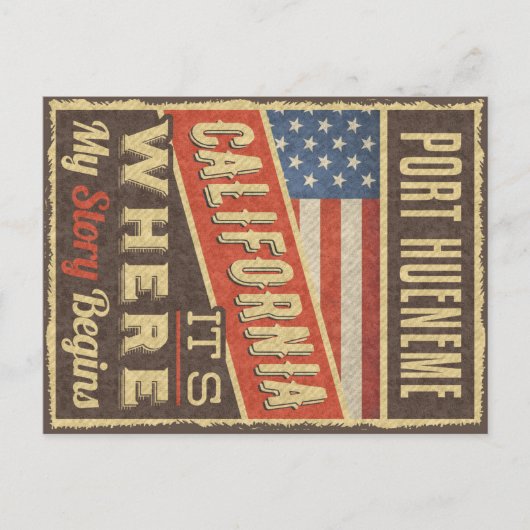 ポートヒューネメカリフォルニア ポストカード (正面)