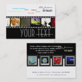 ポートフォリオの名刺の写真テンプレート 名刺 (正面/裏面)