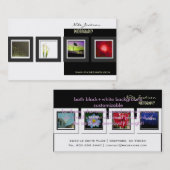 ポートフォリオの名刺の写真テンプレート 名刺 (正面/裏面)