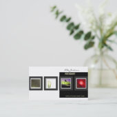 ポートフォリオの名刺の写真テンプレート 名刺 (スタンド正面)