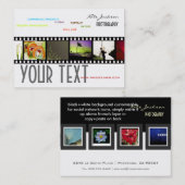 ポートフォリオの名刺の写真テンプレート 名刺 (正面/裏面)