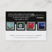 ポートフォリオの名刺の写真テンプレート 名刺 (裏面)