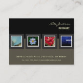 ポートフォリオの名刺の写真テンプレート 名刺 (裏面)