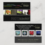 ポートフォリオの名刺写真テンプレート 名刺 (正面/裏面)